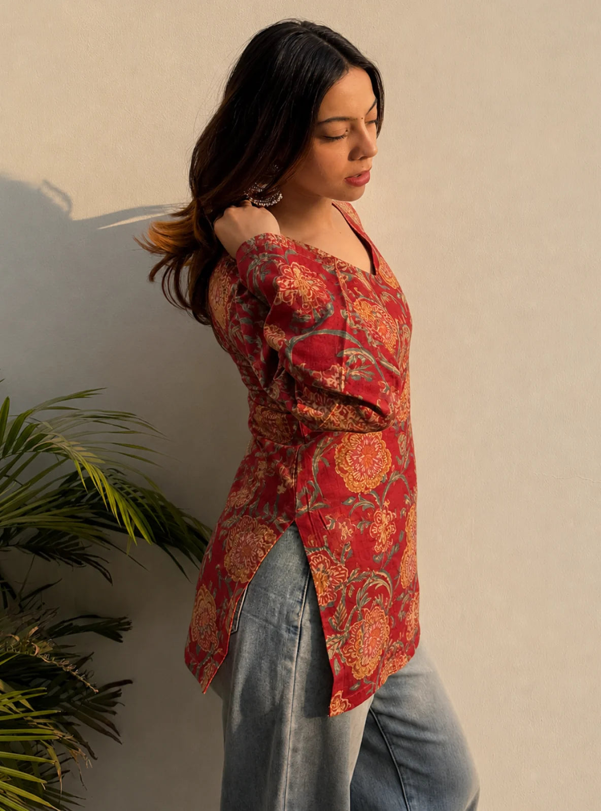 Aarvi Bell Sleeves Kurti