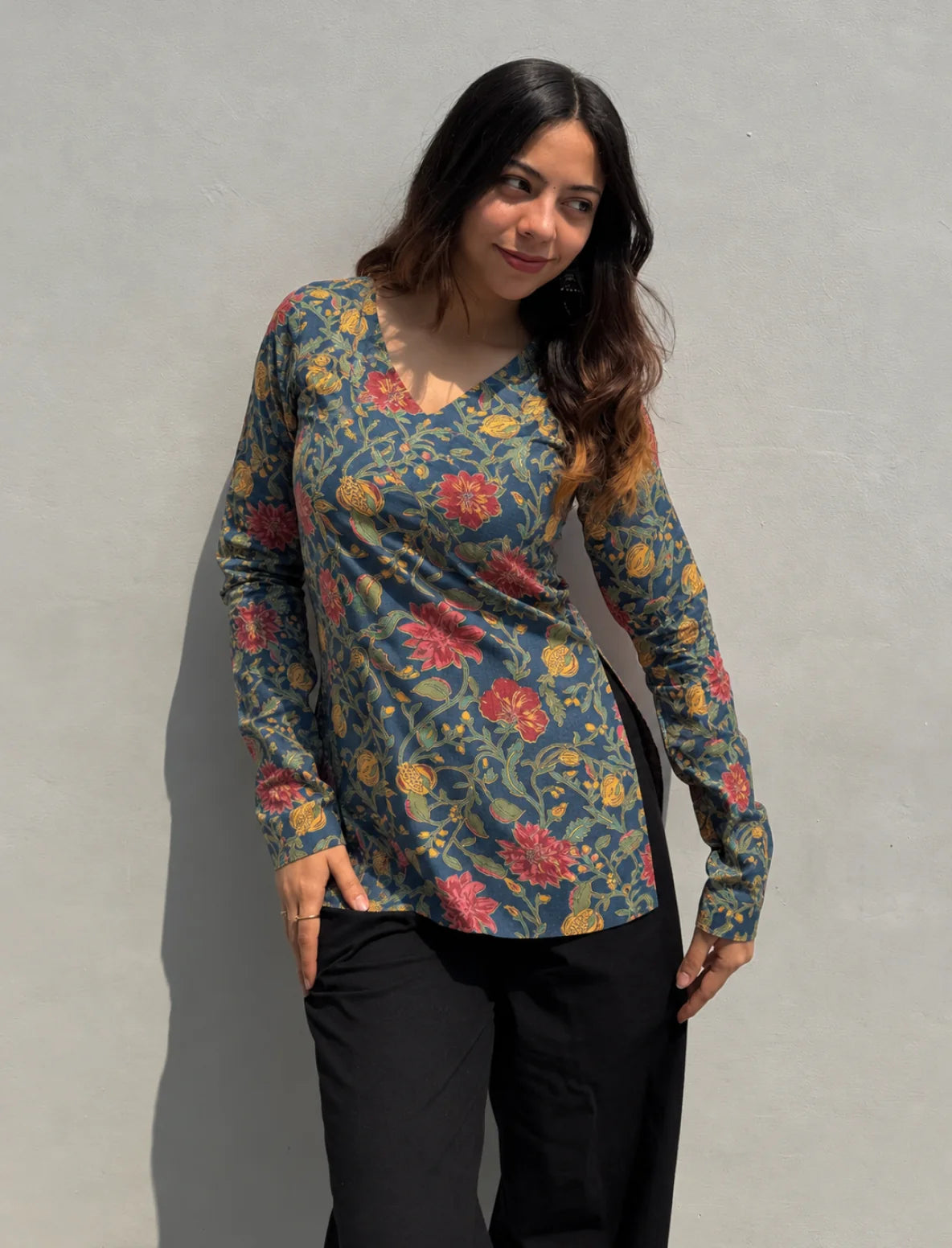 Kalyani Straight Sleeves Kurti