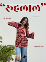 Ruhlaal Bell Sleeves Kurti by Evara