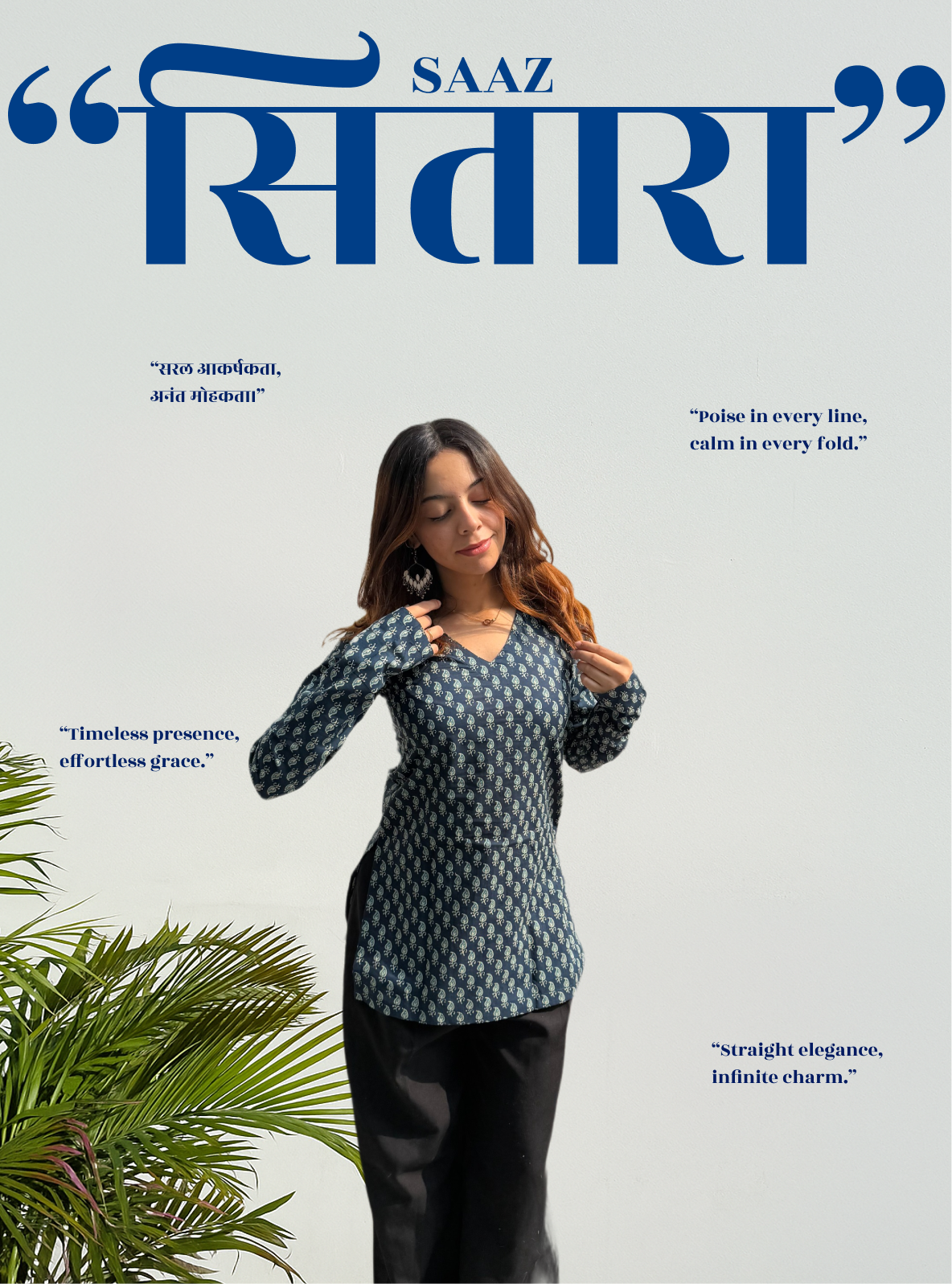 Sitaara Saaz Straight Sleeves Kurti by Evara