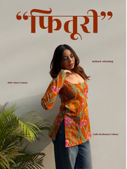 Fitoori Straight Sleeves Kurti by Evara