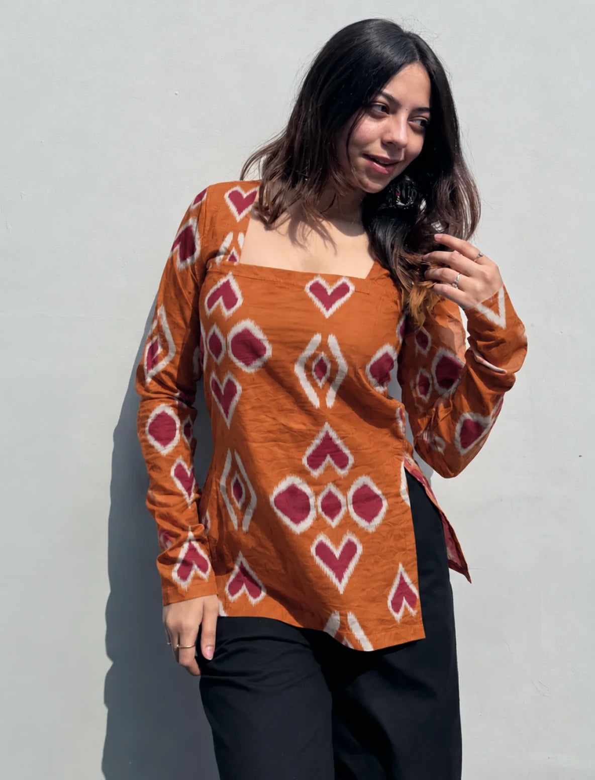 Naihar Square Neck Kurti