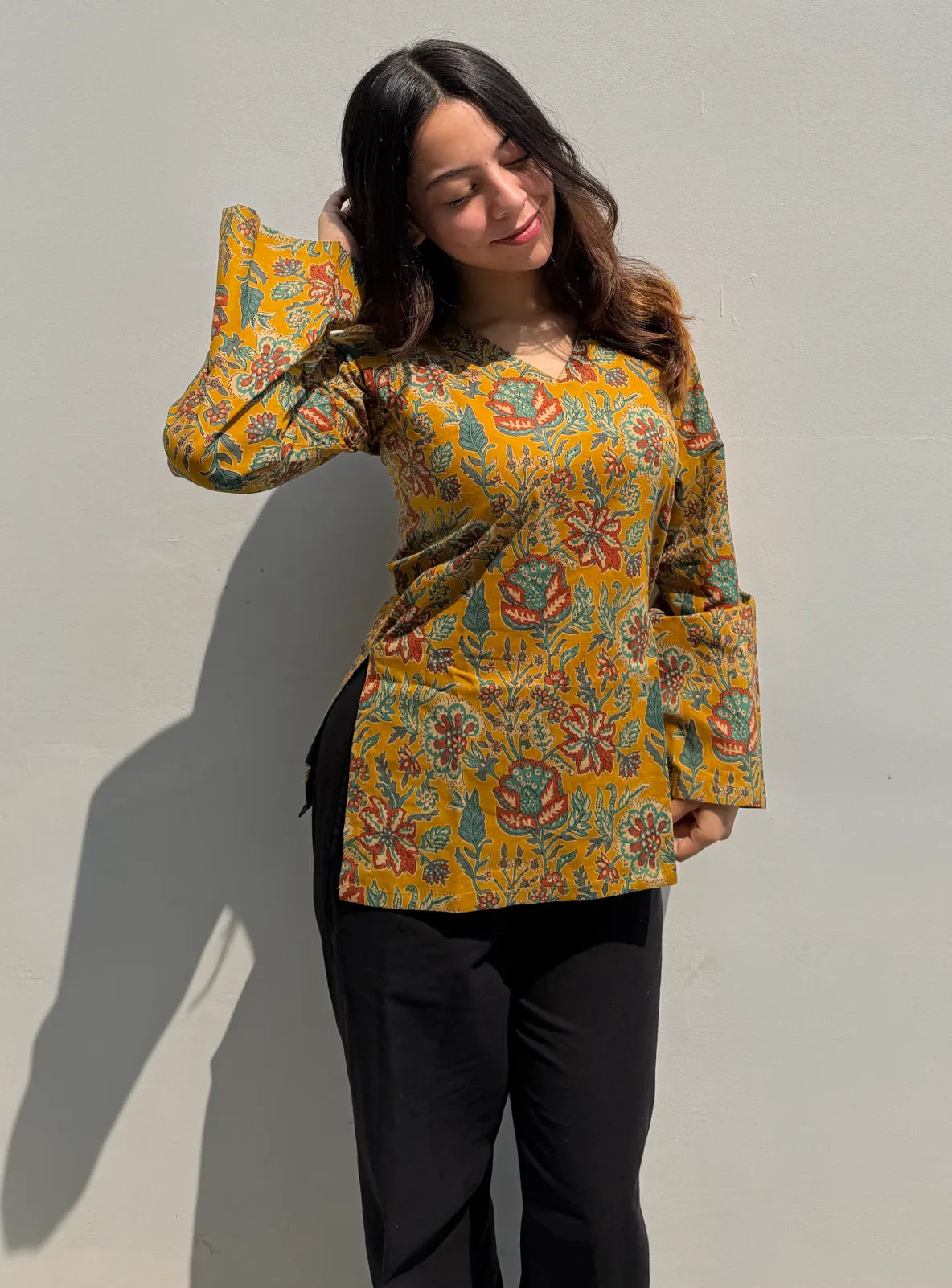 Rangat Bell Sleeves Kurti