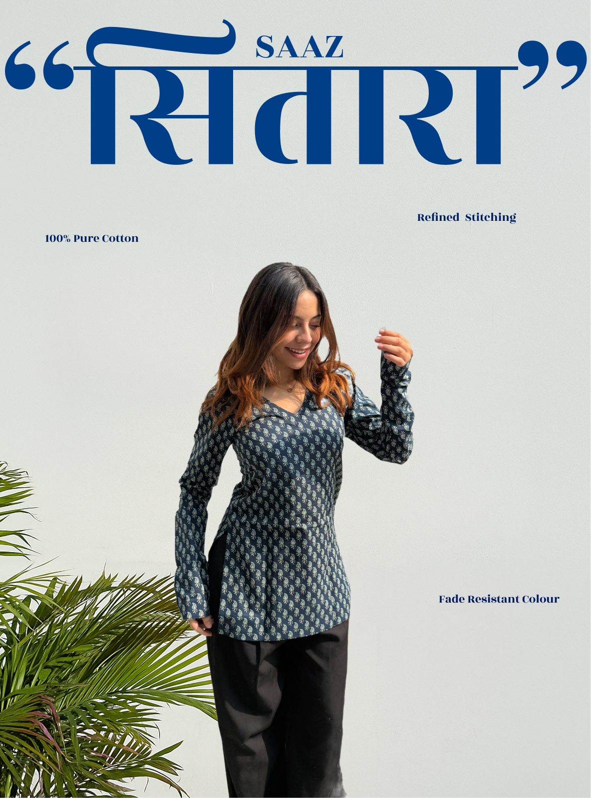 Sitaara Saaz Straight Sleeves Kurti by Evara