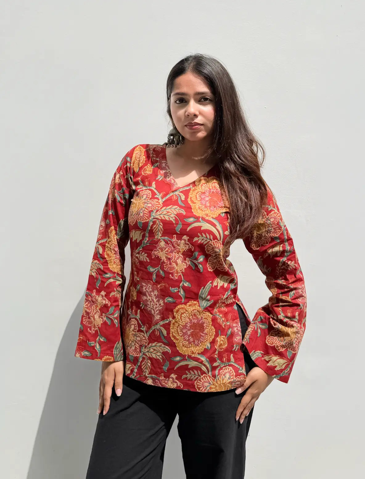 Aarvi Bell Sleeves Kurti