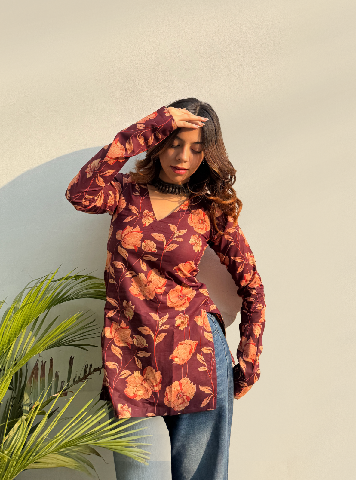 Sahiba Straight Sleeves Kurti by Evara