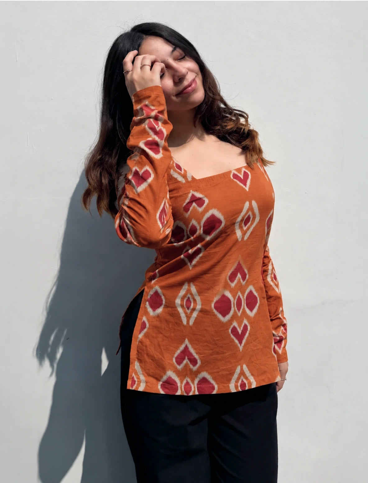 Naihar Square Neck Kurti