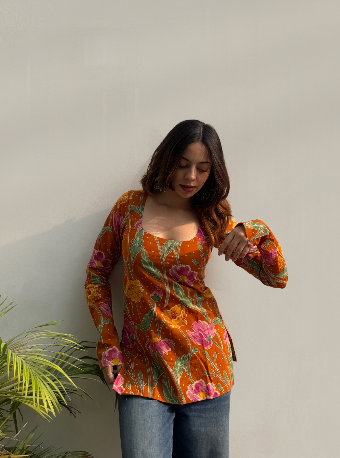 Fitoori Straight Sleeves Kurti by Evara