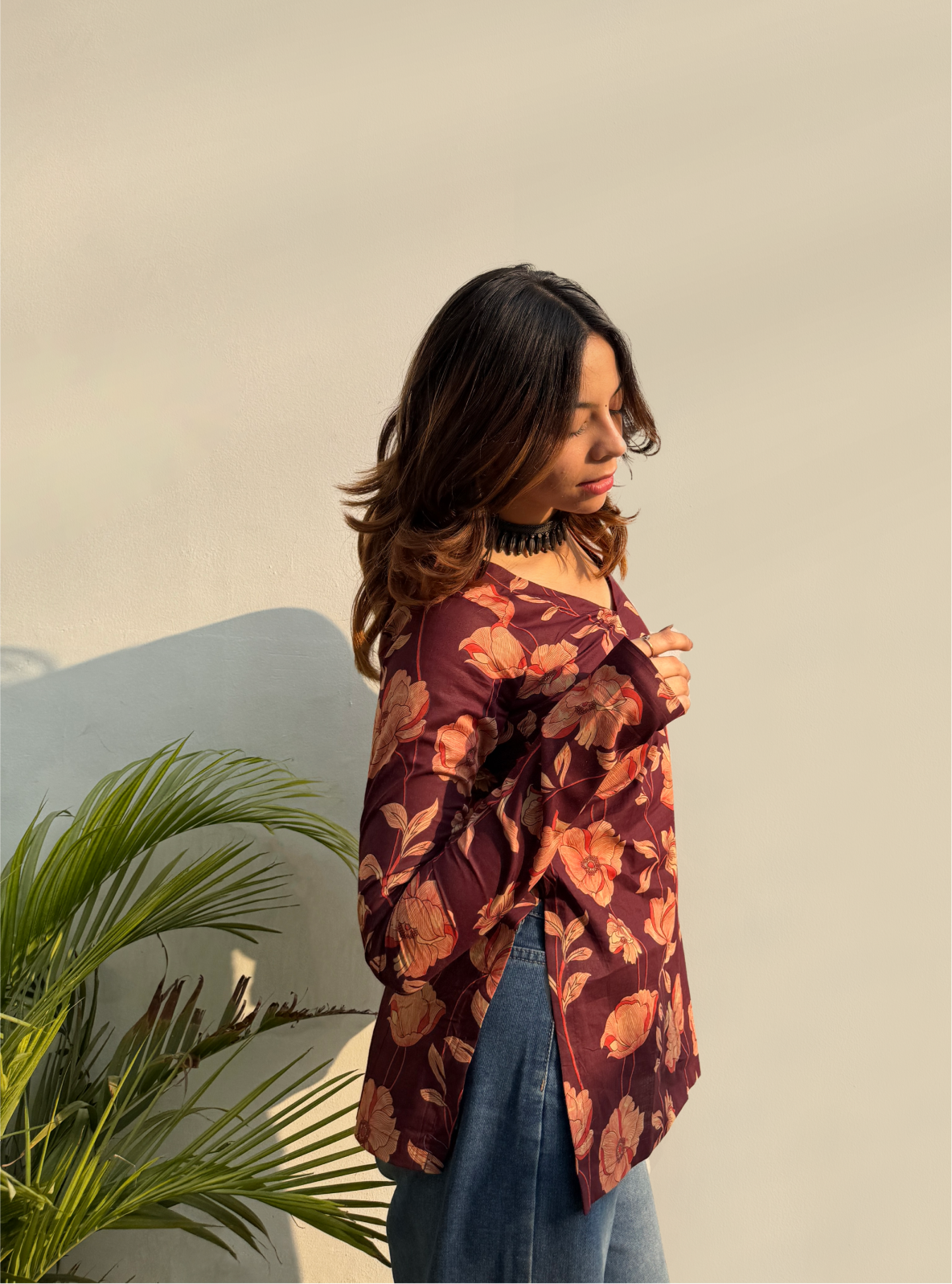 Sahiba Straight Sleeves Kurti by Evara