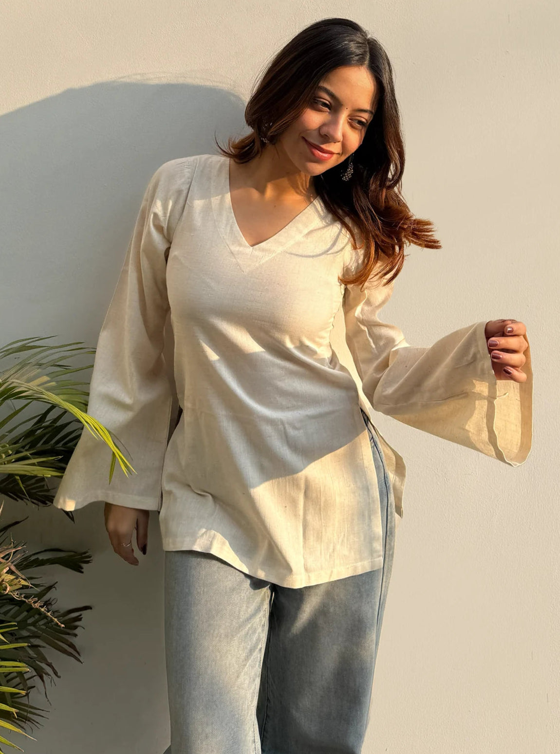 Hans Bell Sleeves Kurti