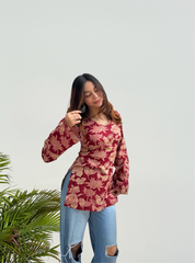 Ruhlaal Bell Sleeves Kurti by Evara