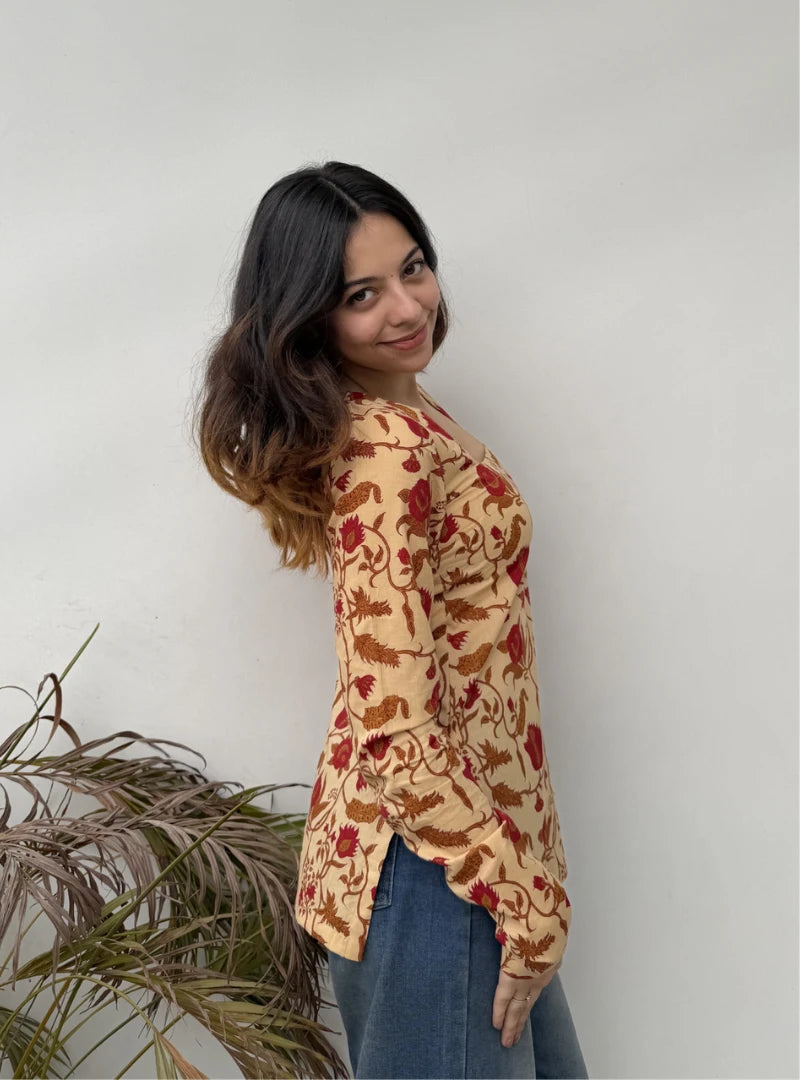 Husnara Square Neck Kurti