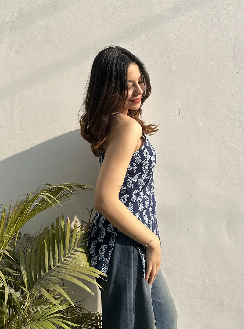 Sarika Short Sleeveless Kurti by Evara