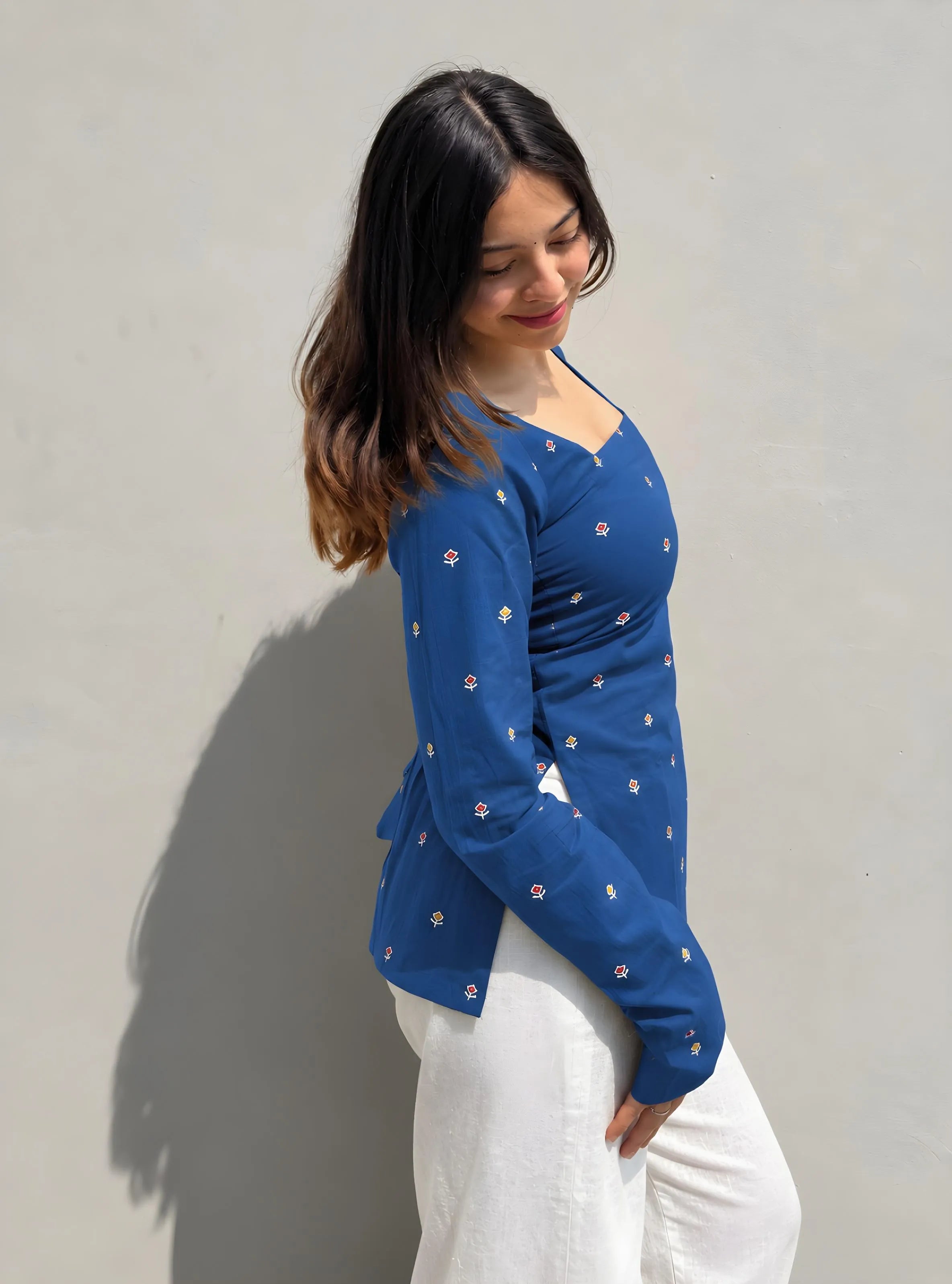 Naina Corset Back Full Sleeves Kurti