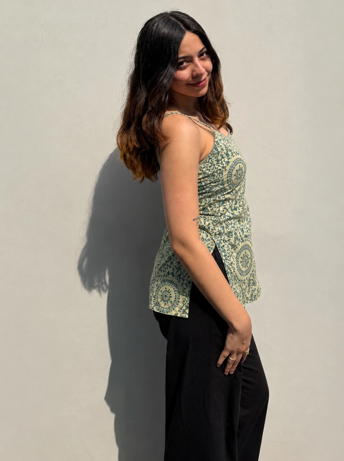 Bindu Short Sleeveless Kurti