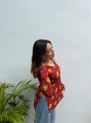 Saahira Straight Sleeves Kurti by Evara