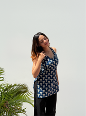 Baadal Roohi Halter Neck Kurti by Evara