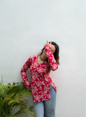 Mayra Straight Sleeves Kurti by Evara