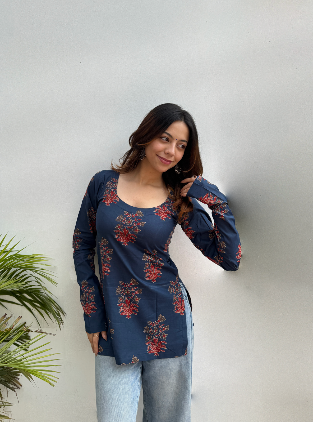 Afsana Straight Sleeves Kurti by Evara