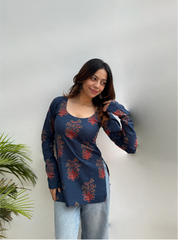 Afsana Straight Sleeves Kurti by Evara