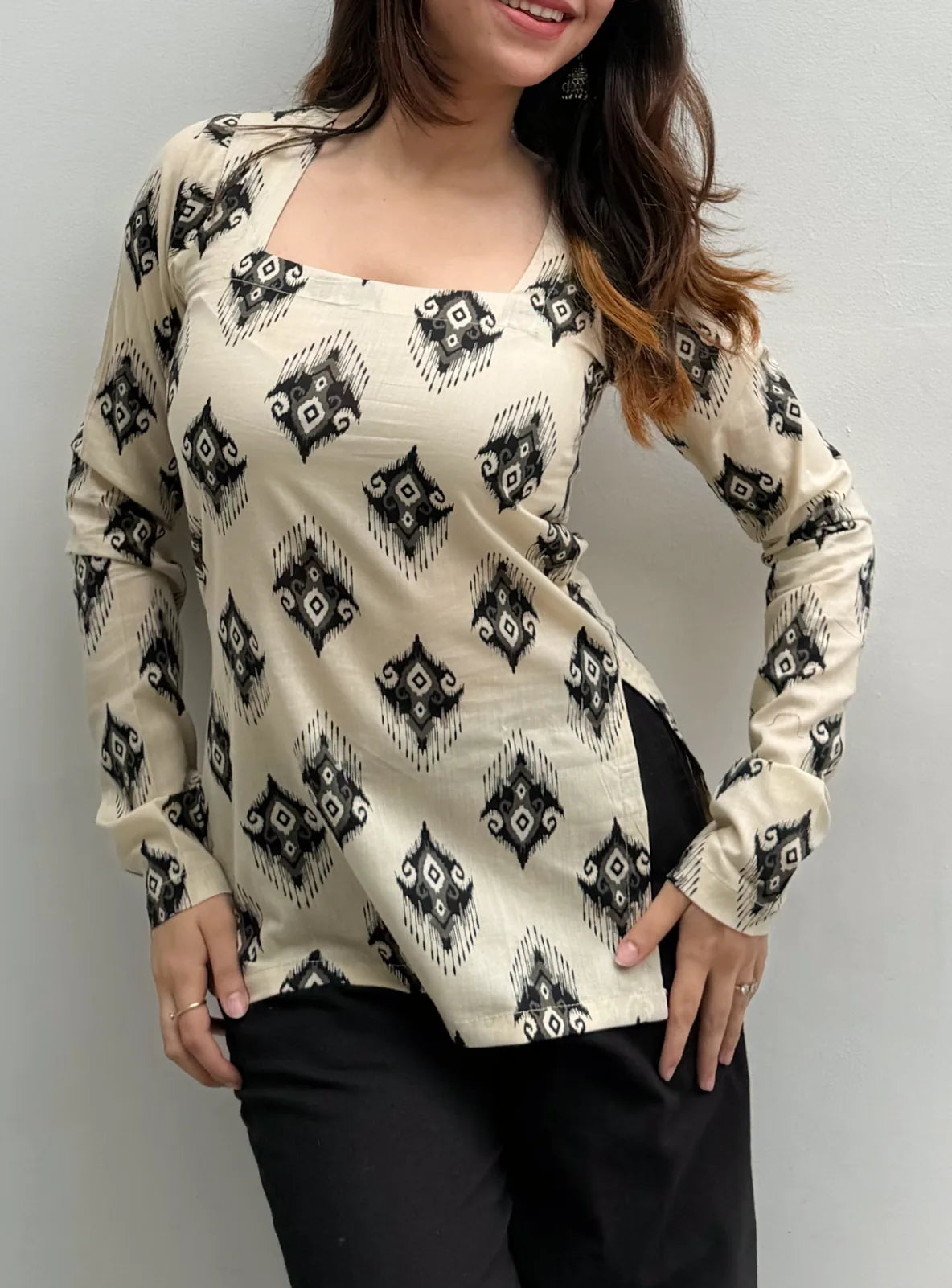Banjaran Square Neck Kurti