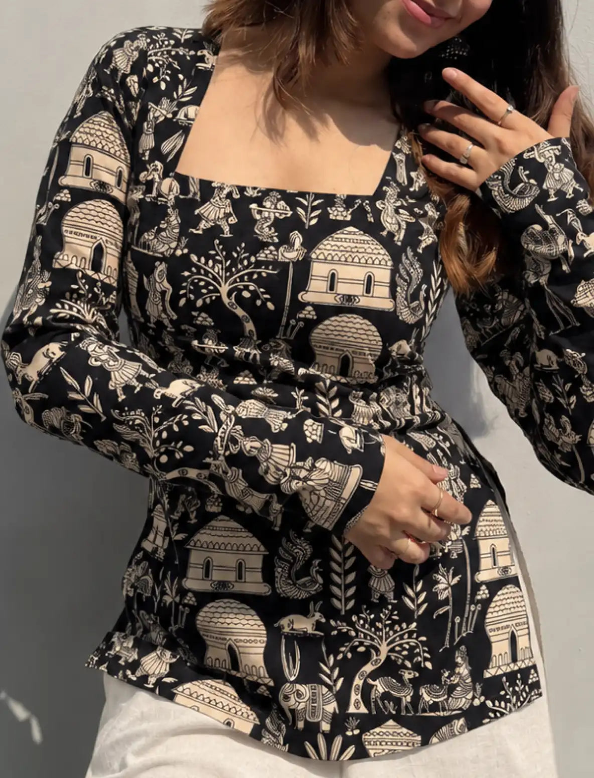 Malvika Square Neck Kurti