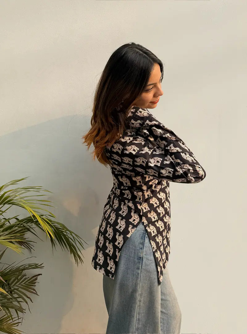 Carvaan Straight Sleeves Kurti