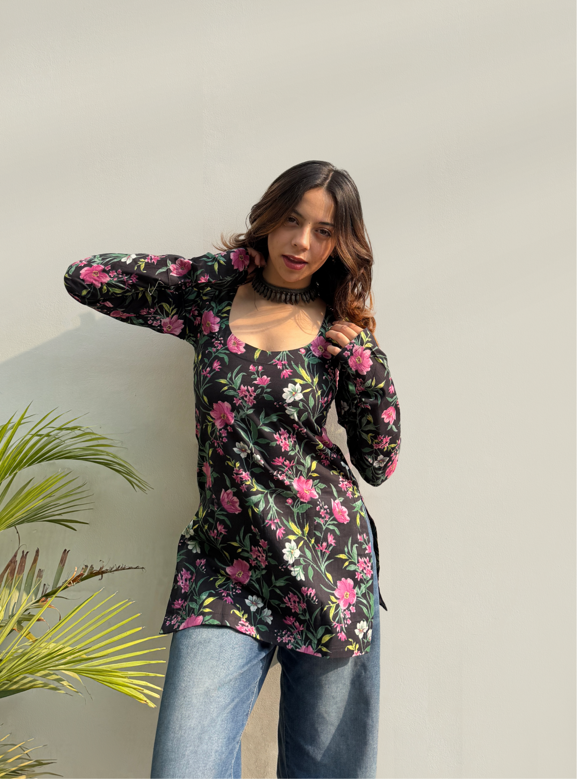 Raagini Straight Sleeves Kurti by Evara