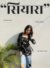 Siyara Square Neck Kurti by Evara