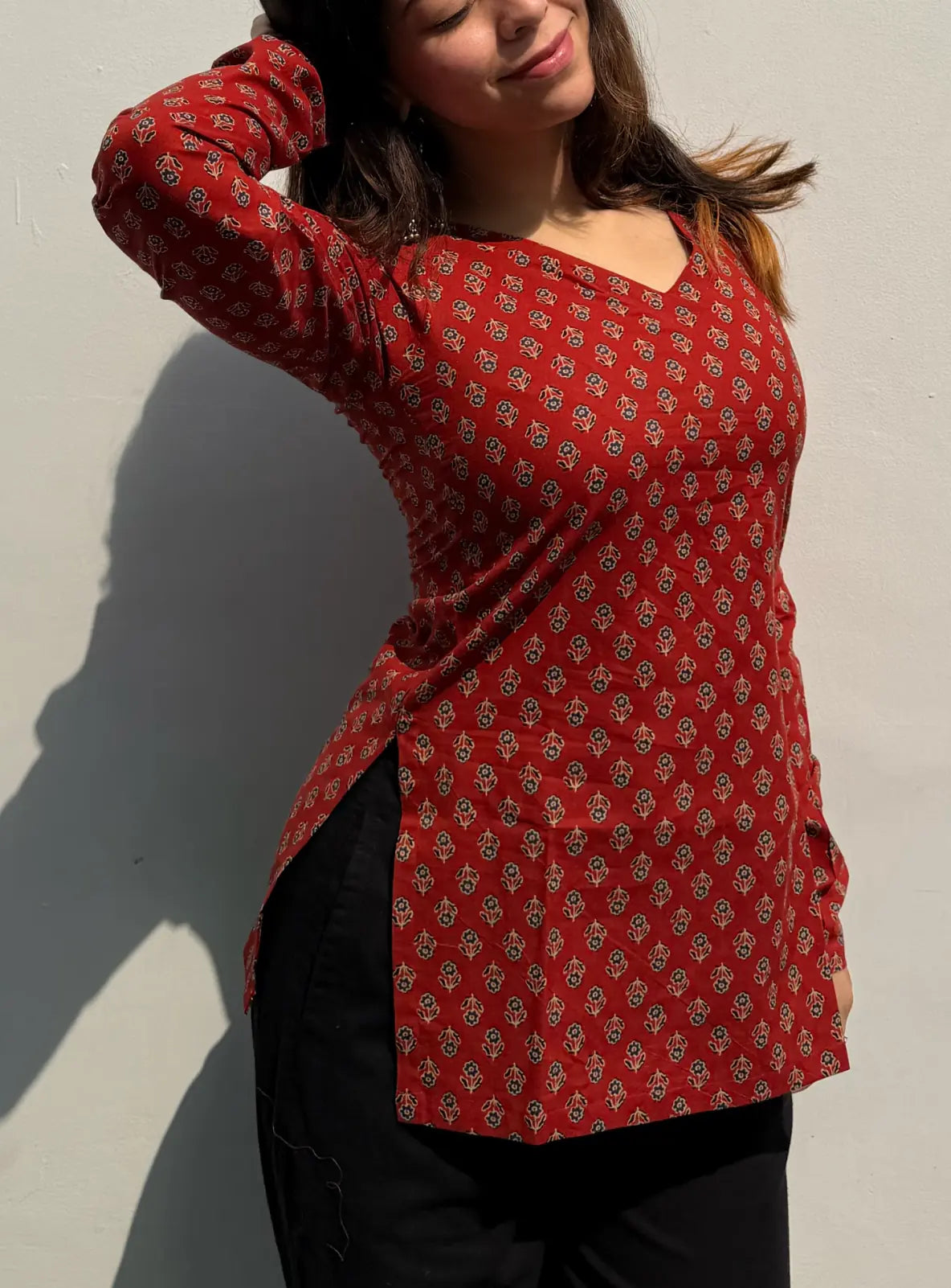 Nimra Straight Sleeves Kurti