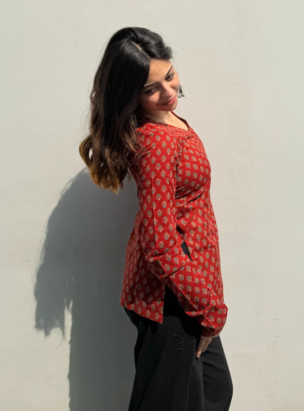 Nimra Straight Sleeves Kurti