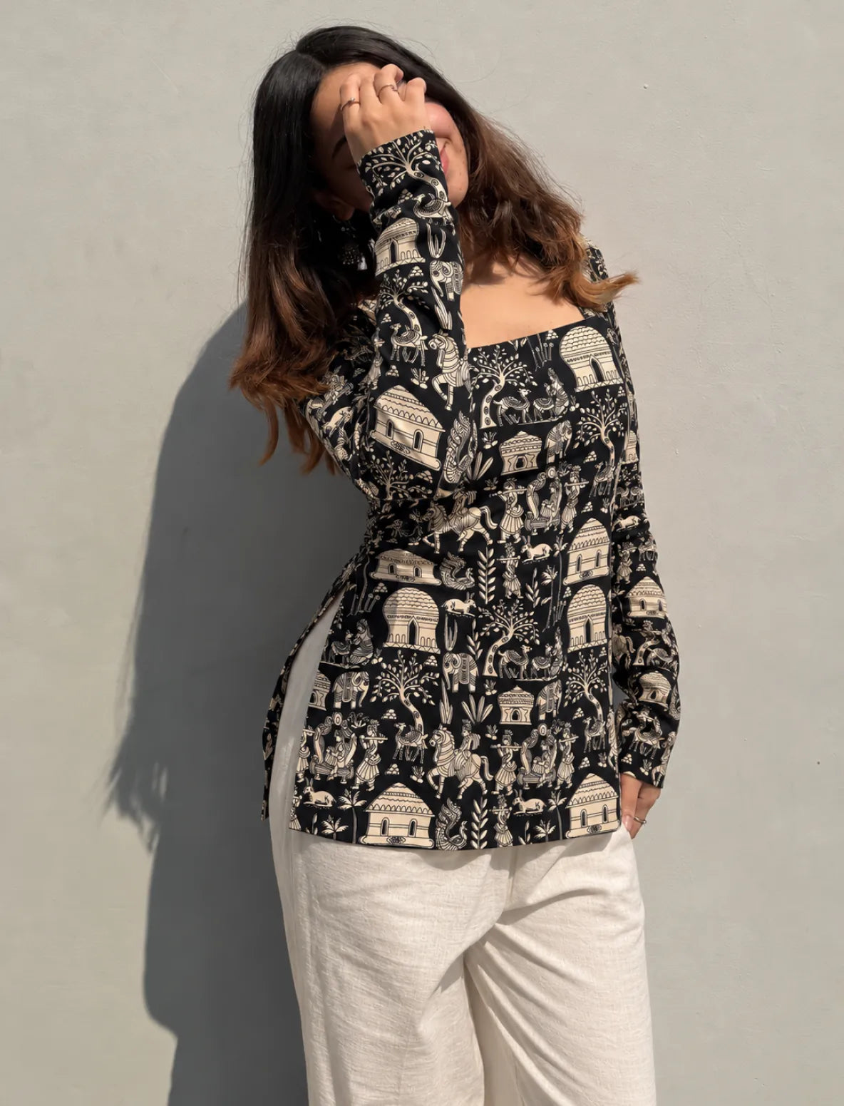 Malvika Square Neck Kurti