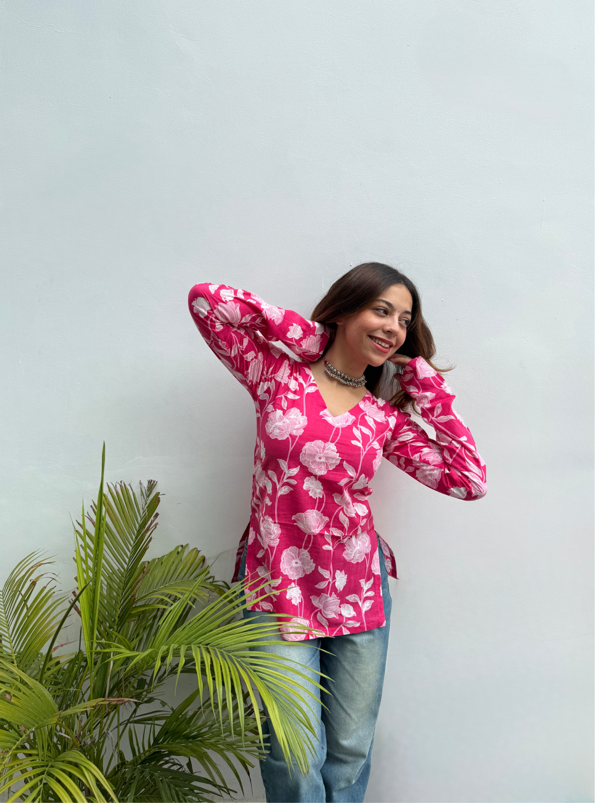 Kandha Cutie Straight Sleeves Kurti by Evara
