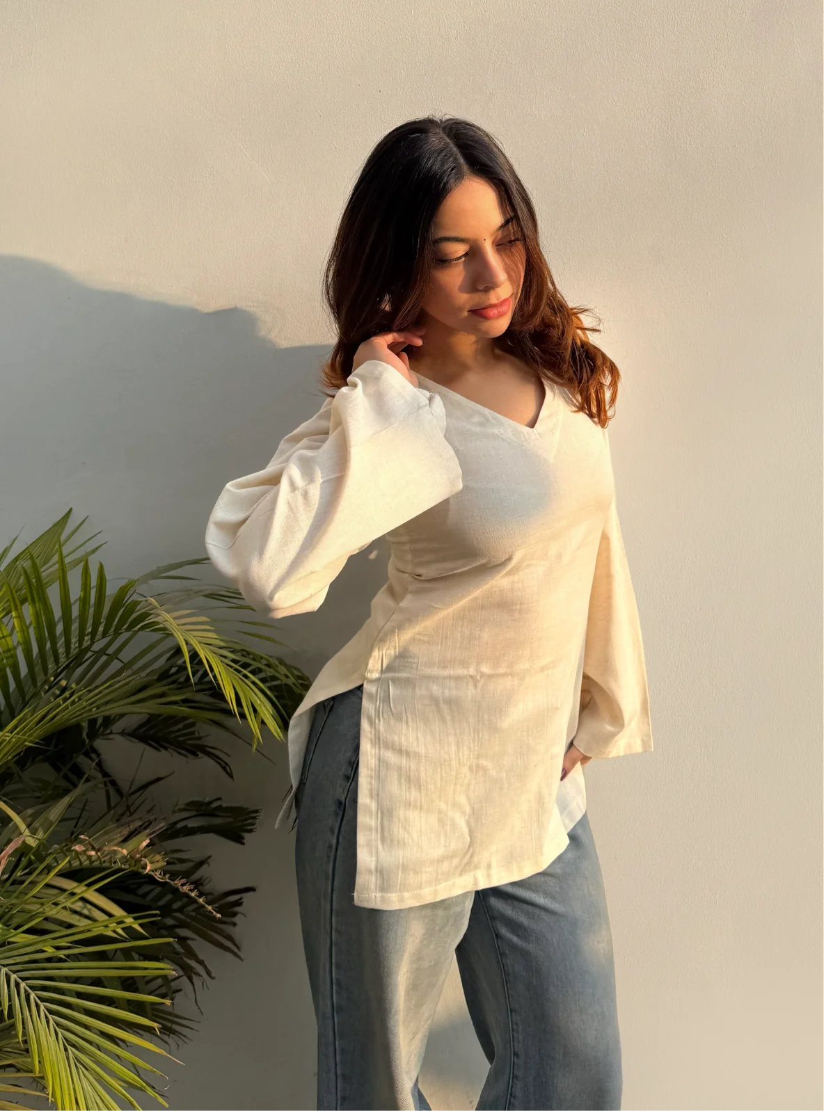 Hans Bell Sleeves Kurti by Evara