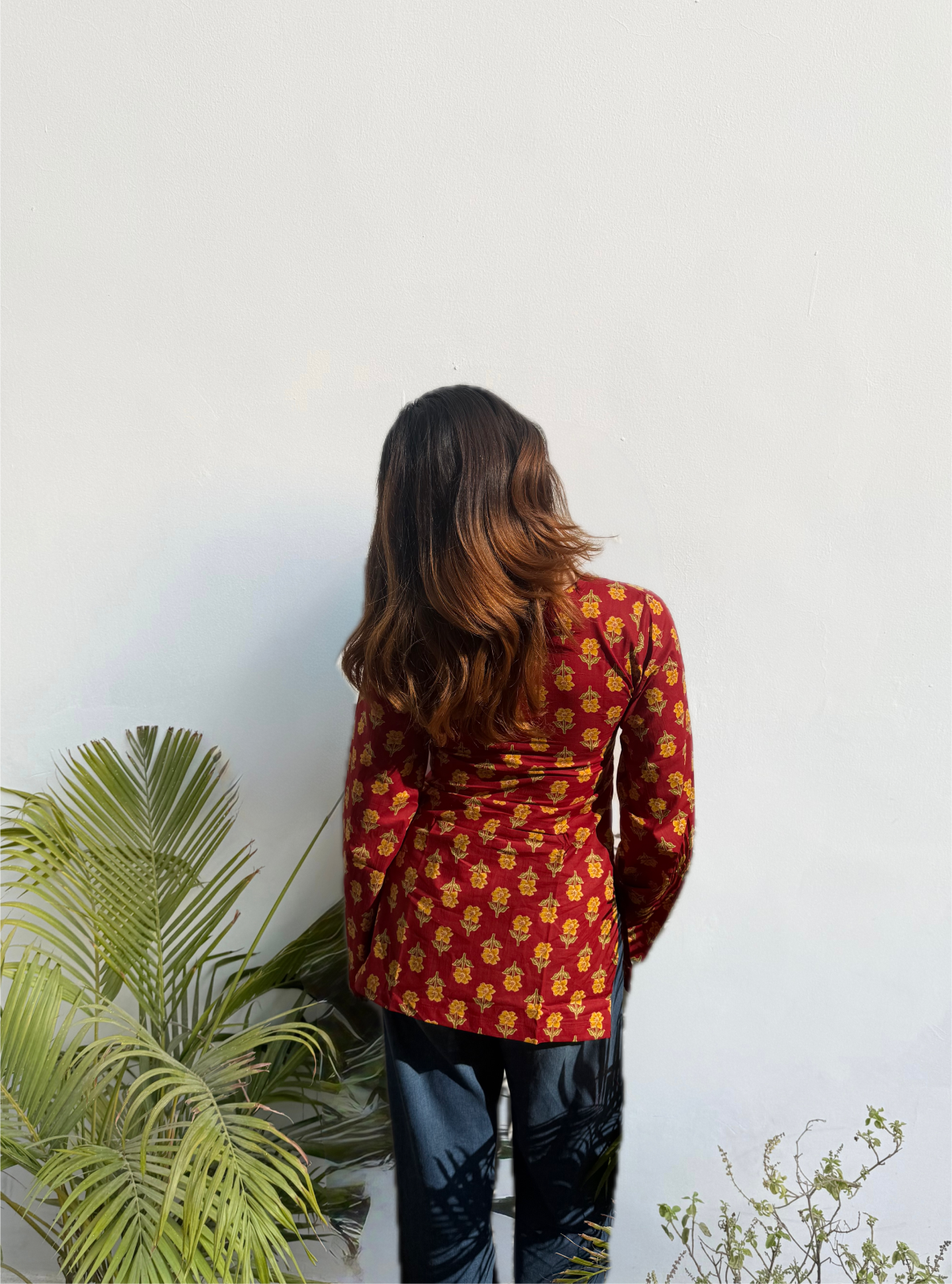 Gulabi Laila Bell Sleeves Kurti by Evara