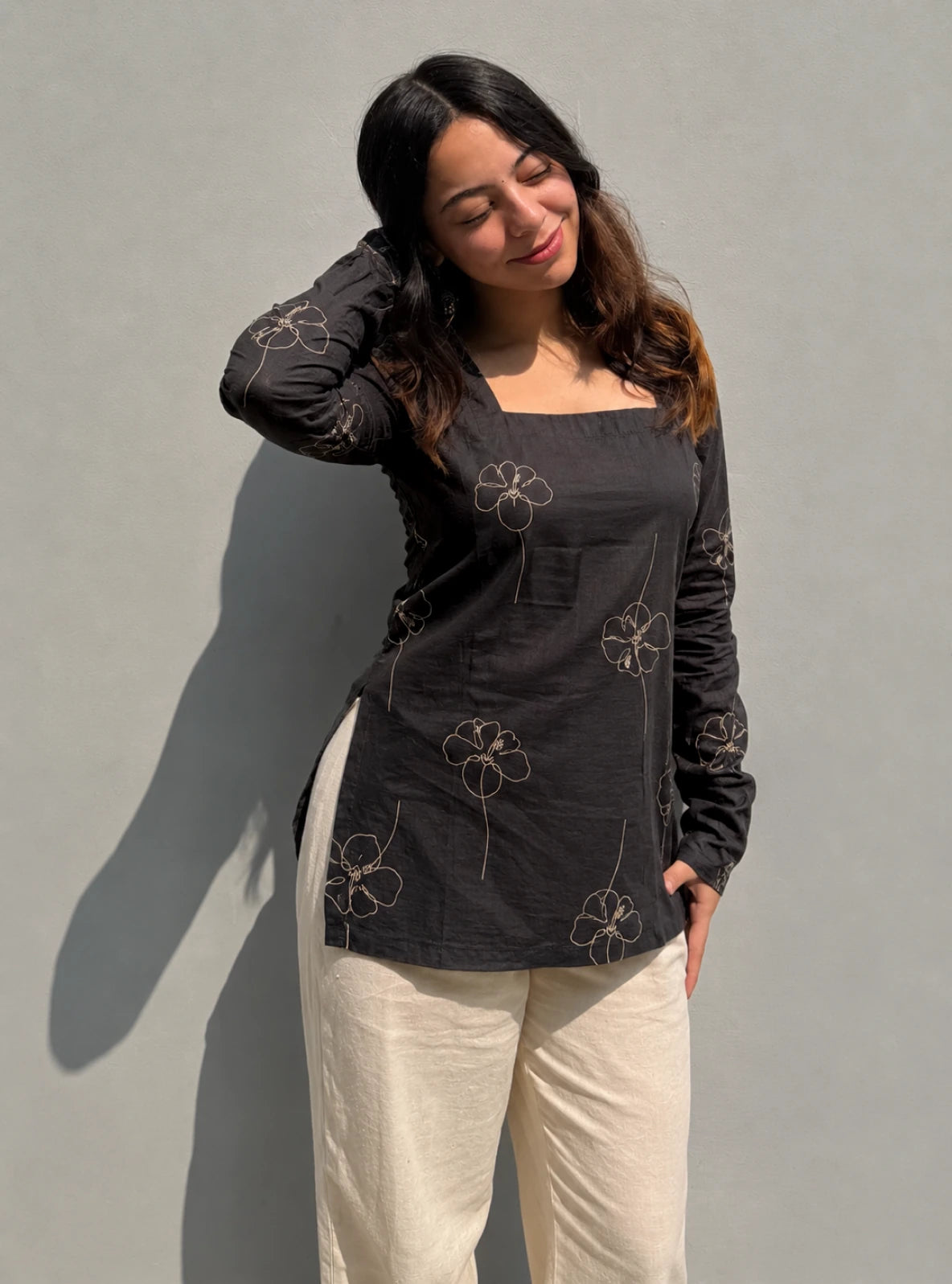 Haya Square Neck Kurti