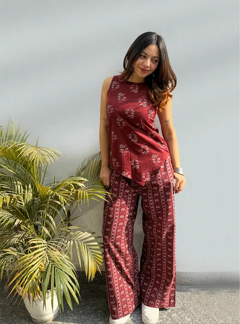 Anokhi Sleeveles Co-ord Set by Evara