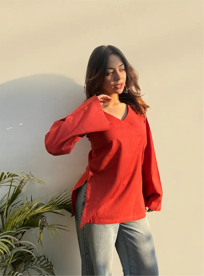 Maina Bell Sleeves Kurti by Evara