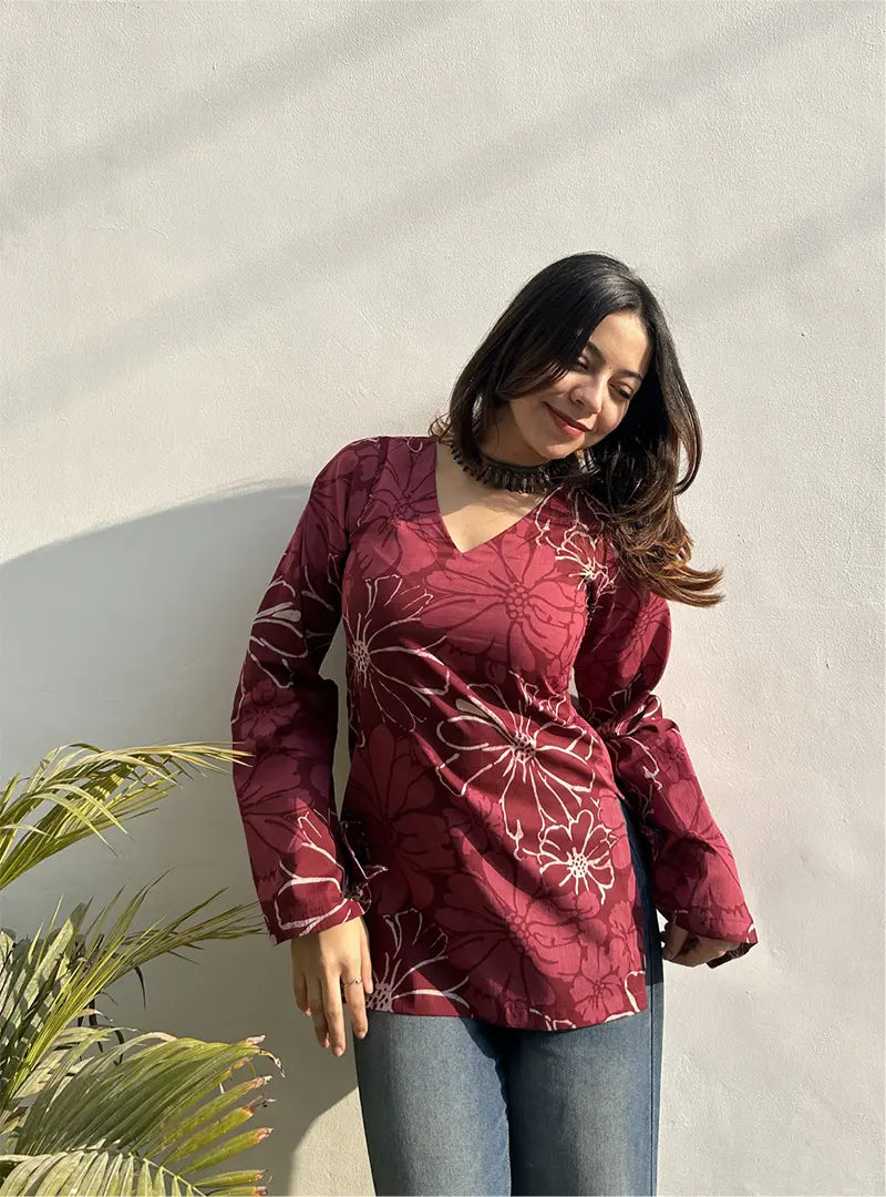 Tripti Bell Sleeves Kurti by Evara