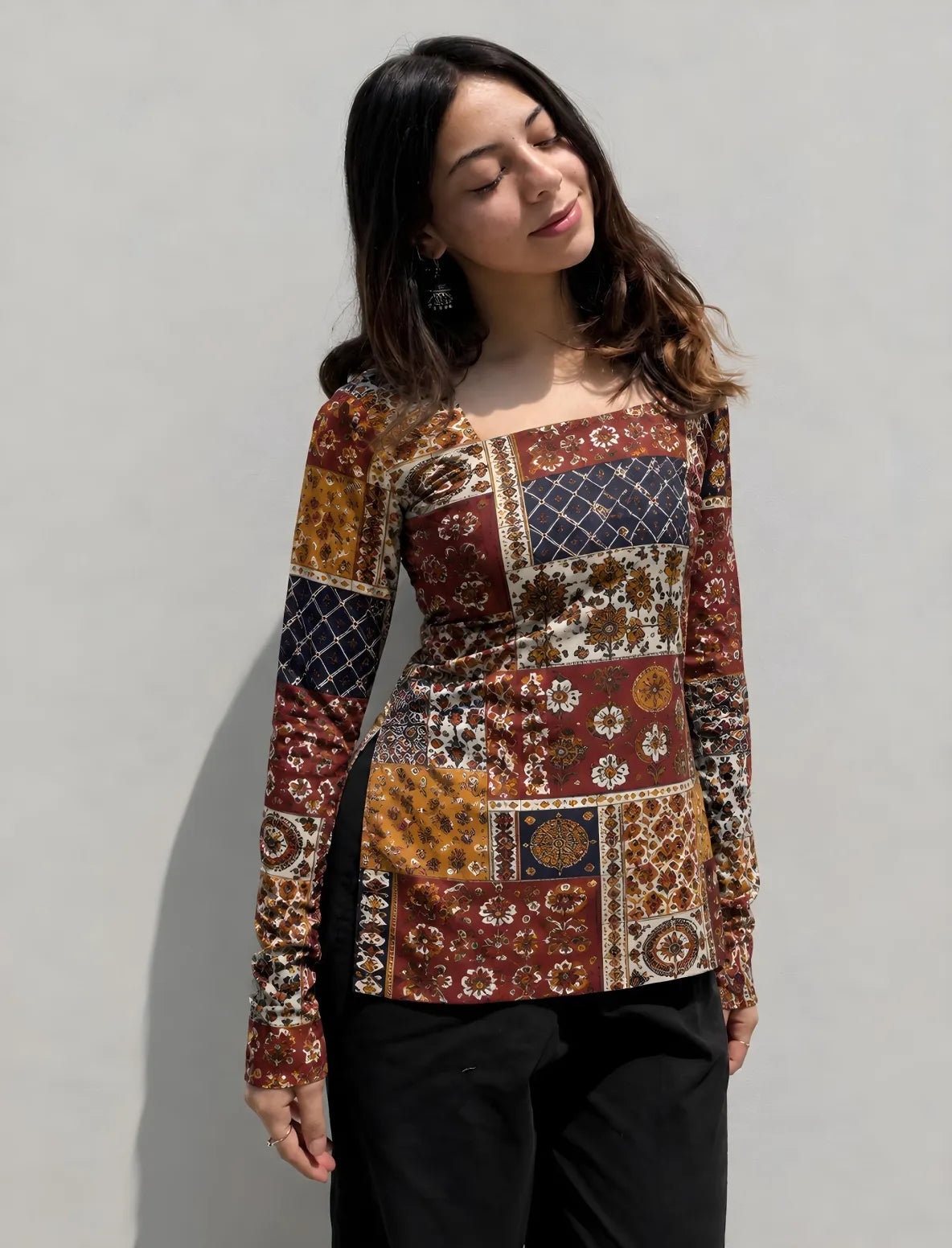 Vedika Square Neck Kurti