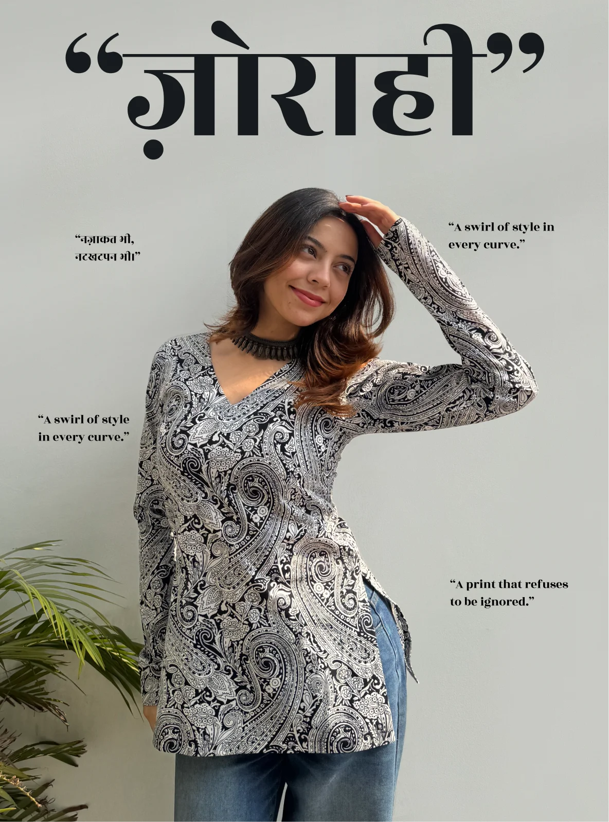 Zorahi Straight Sleeves Kurti by Evara