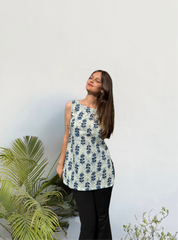 Fitoor Boat Neck Short Kurti by Evara