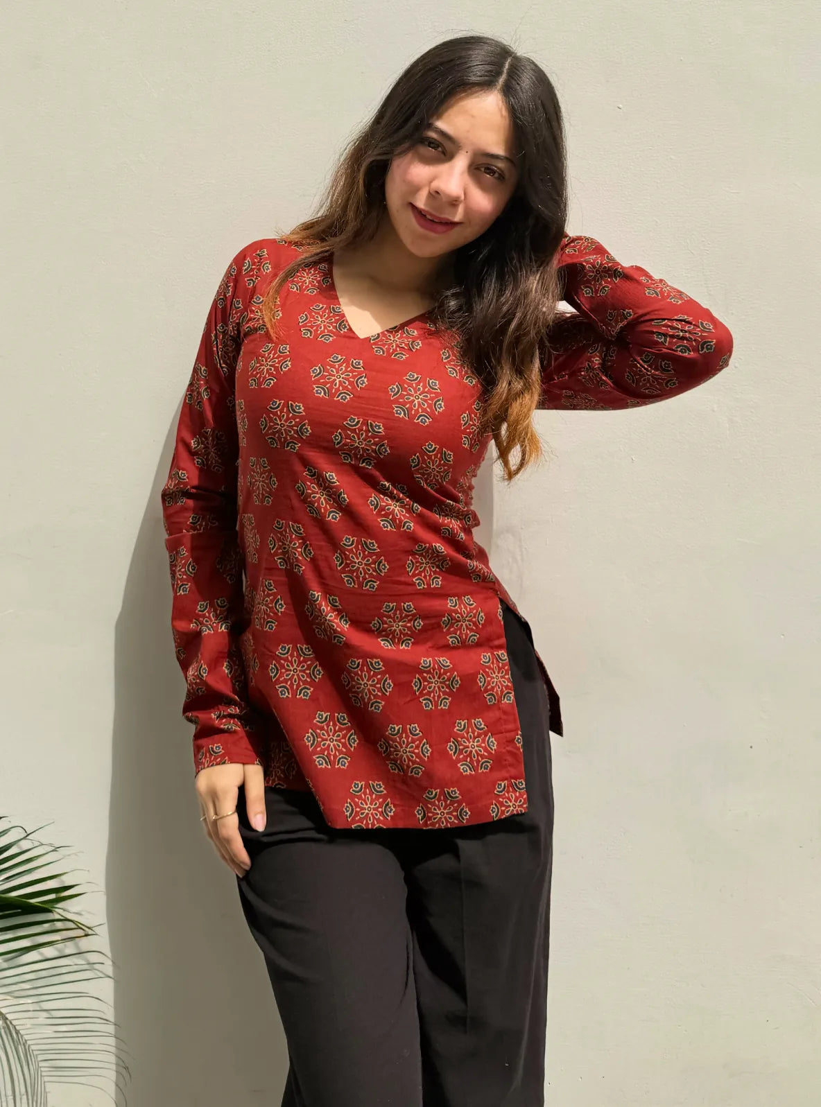 Zehmat Straight Sleeves Kurti