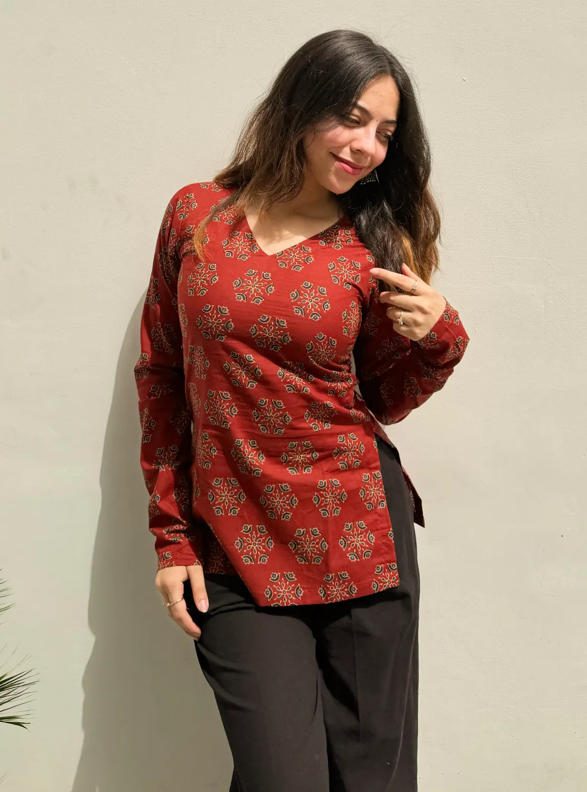Zehmat Straight Sleeves Kurti