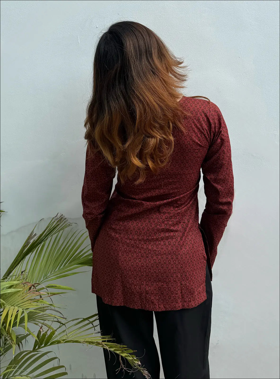 Laal Ishq Straight Sleeves Kurti