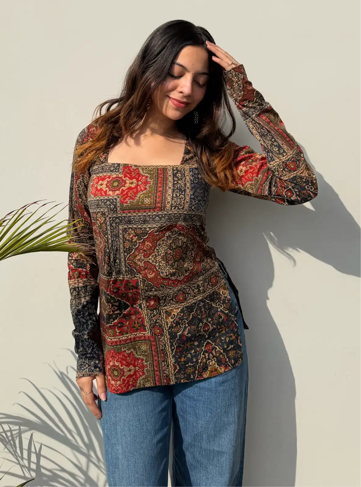 Mehzara Square Neck Kurti