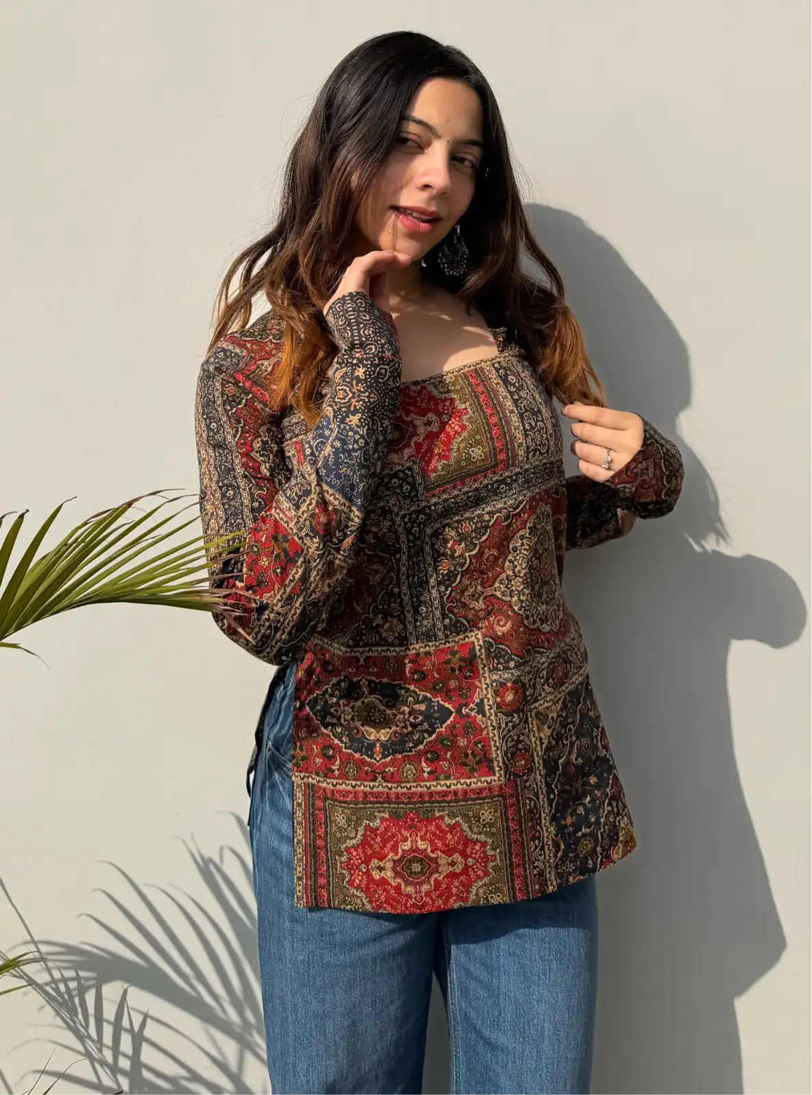 Mehzara Square Neck Kurti
