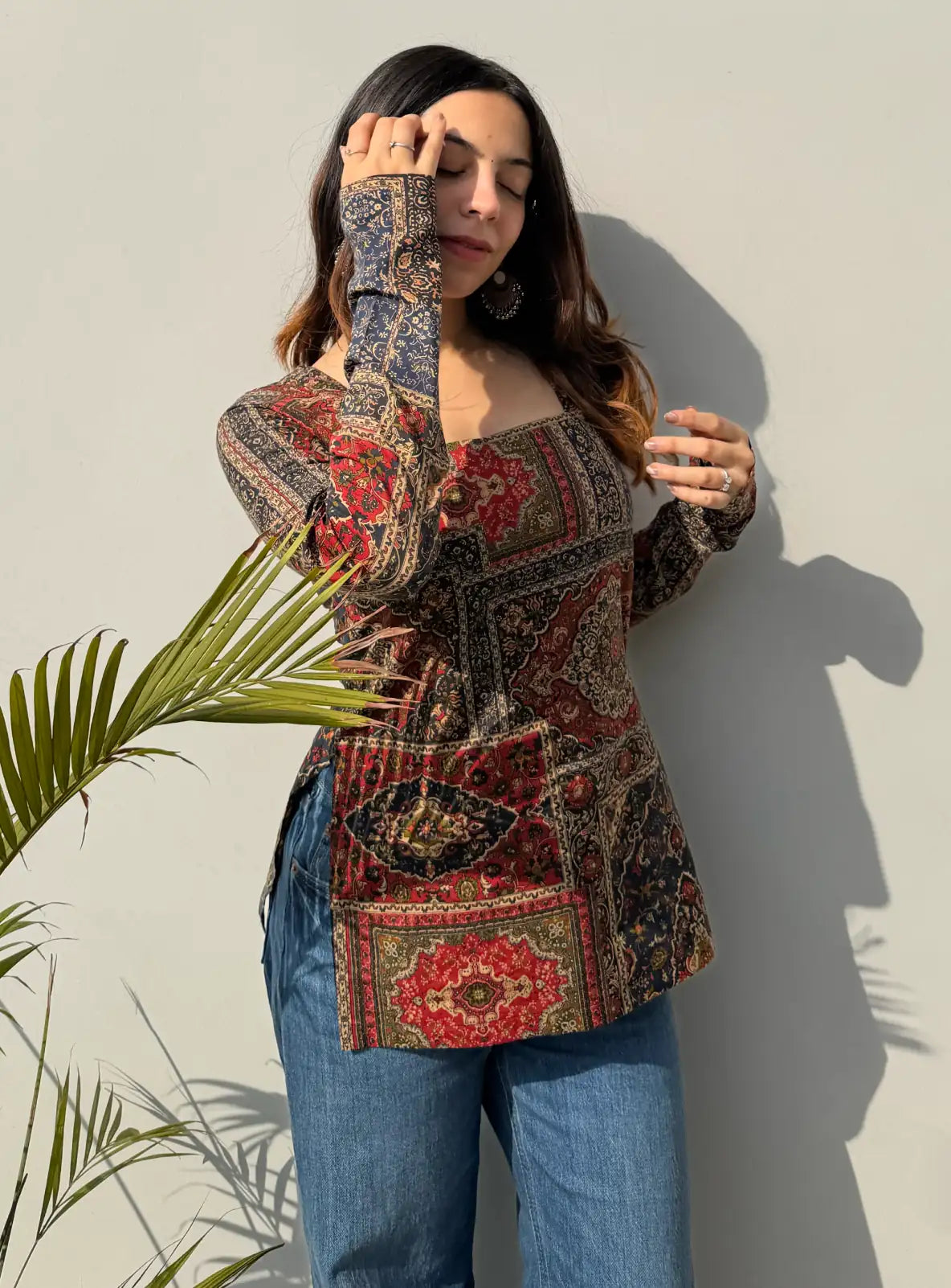 Mehzara Square Neck Kurti
