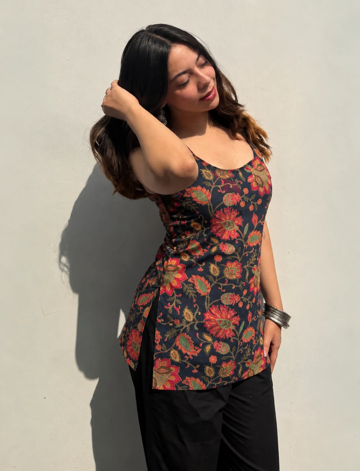 Vidya Short Sleeveless Kurti