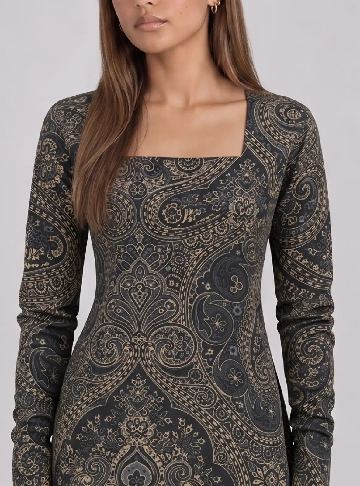 Nazm Square Neck Kurti